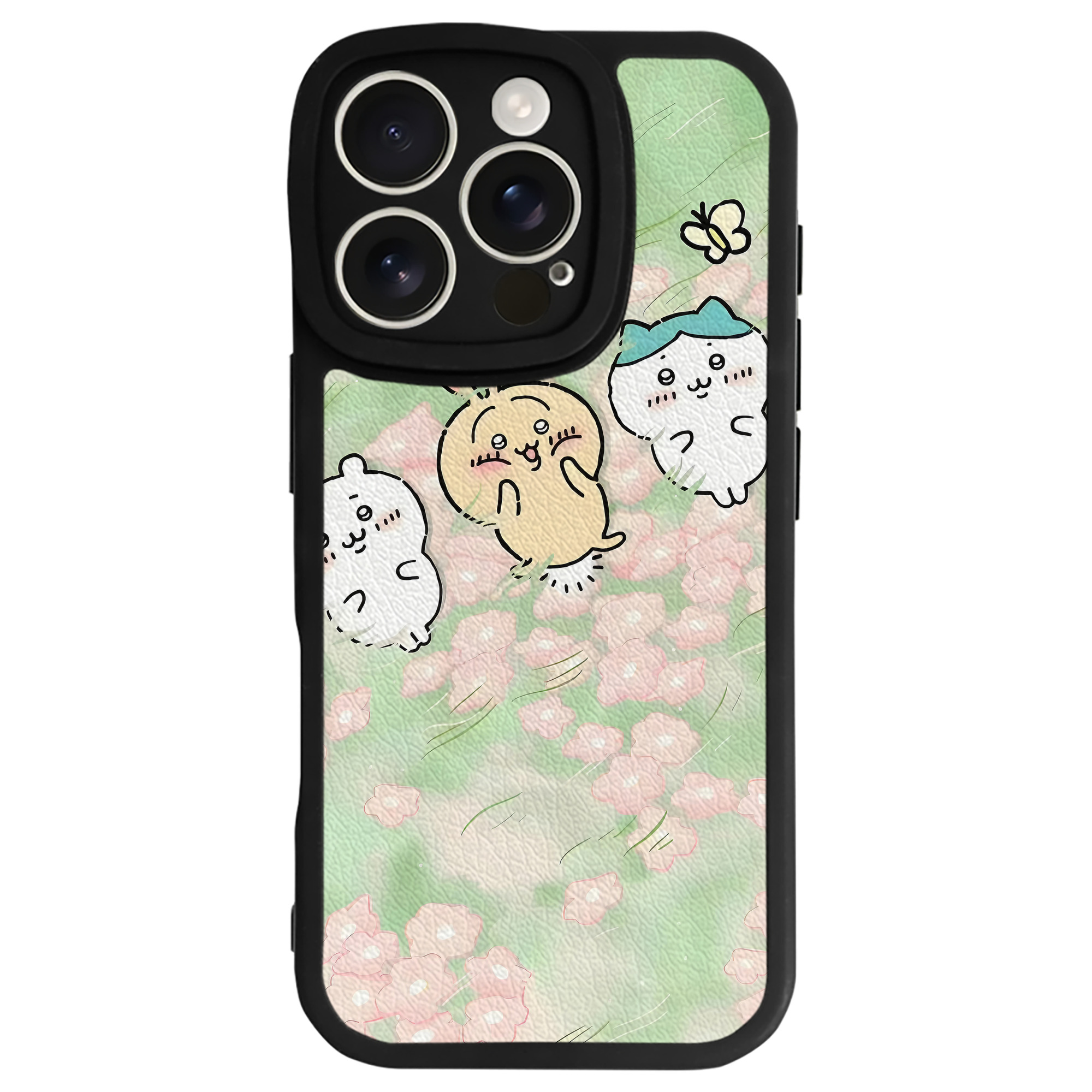 （画像用） ちいかわ Chii-kawa 【iPhone 16シリーズ対応】シリコンスマホケース（レザー調） 材質：シリコン